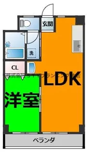 サンシティー西郊【1階】の間取り