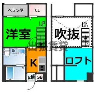 Cynthia 沖田町【1階】の間取り