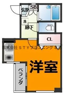 タウンハイツ天池【3階】の間取り