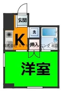 BLACEDENT杁中【4階】の間取り