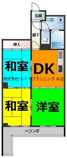 ライオンズマンション栄【6階】の間取り