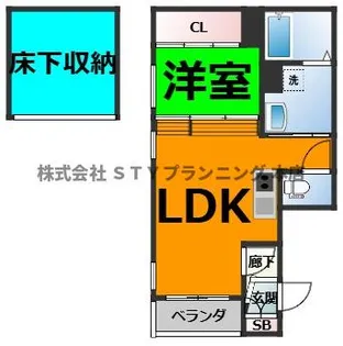 ハーモニーテラス六番町【1階】の間取り