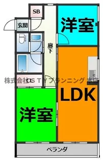 ガーデンハイツA【2階】の間取り