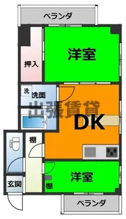 URBAN HEIGHTS立花【2階】の間取り