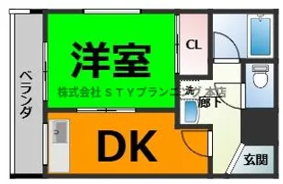 コーポひら野【5階】の間取り