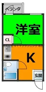 グリンシティー新瑞【1階】の間取り