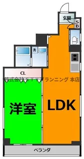 1LDKの間取り画像