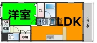 プレシャス植田【2階】の間取り
