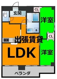 アヴニール弁天【3階】の間取り