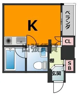 ダイアパレス新栄【6階】の間取り