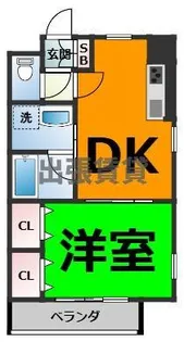 プレステージ金城【1階】の間取り