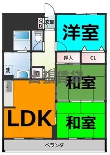 エクセル田幡【3階】の間取り