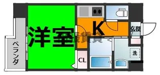 フローライト上前津【4階】の間取り