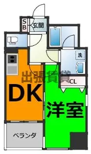 ディアコート白川【10階】の間取り