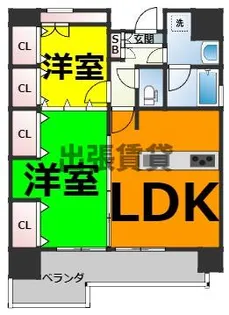 C.P.Pure1608【9階】の間取り