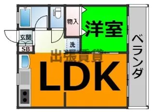 シーズンコート歌里【1階】の間取り