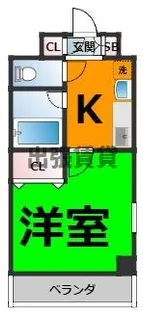 レージュウエスト【5階】の間取り