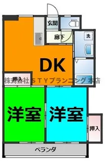 ロイヤルマンション【3階】の間取り