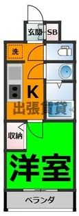 1Kの間取り画像
