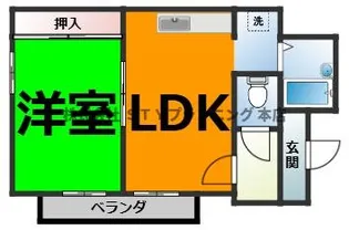 大野木ビラ【1階】の間取り