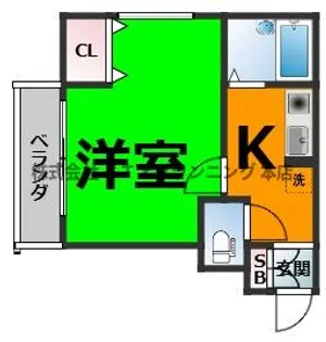 ノーブル千賀【2階】の間取り