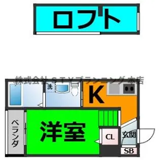 Casa domani 八熊【2階】の間取り