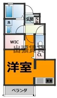 フィオーレ中前田【1階】の間取り