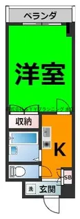 1Kの間取り画像