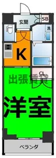 ルーエ白川公園【7階】の間取り