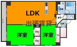 JMFレジデンス名駅南【9階】の間取り