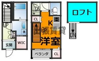 1Kの間取り画像
