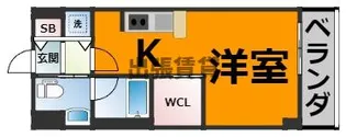 KDX千早レジデンス【7階】の間取り