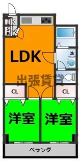 花原マンション【4階】の間取り