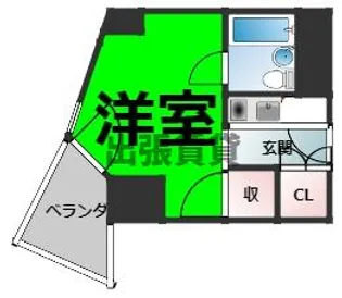 1Kの間取り画像