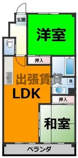 エクセラ歌里【2階】の間取り