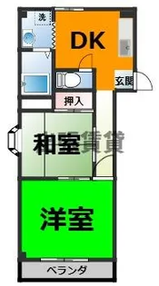 マンションしらかば【1階】の間取り
