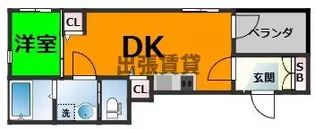 ハーモニーテラス稲生町Ⅲ【1階】の間取り