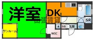 レインボーカーサ内田橋【2階】の間取り