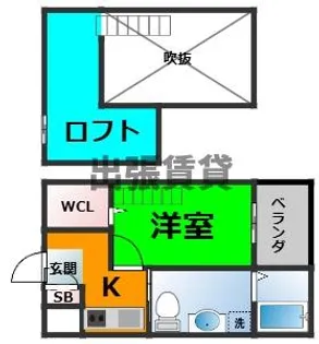 La Terre庄内通【1階】の間取り