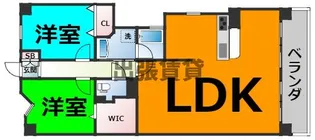 2LDKの間取り画像