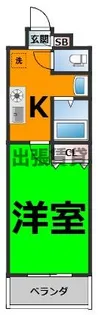 1Kの間取り画像