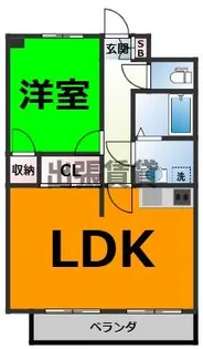 グリーンヒル岡弥【3階】の間取り