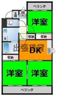 エクセル大野木【5階】の間取り