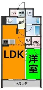 S-RESIDENCE亀島駅前blaze【5階】の間取り