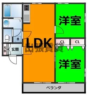 I・Yヒルズ【2階】の間取り