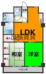 VILLA 上小田井壱番館【3階】の間取り