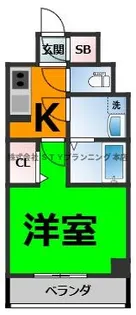 S-RESIDENCE上前津South【8階】の間取り