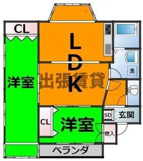 第2栄和ビル【3階】の間取り