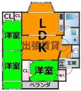 第2栄和ビル【2階】の間取り