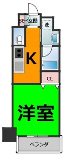 レジデンス東別院スクエアⅡ【9階】の間取り